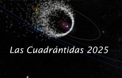 Imagen del chorro de partículas Cuadrántidas